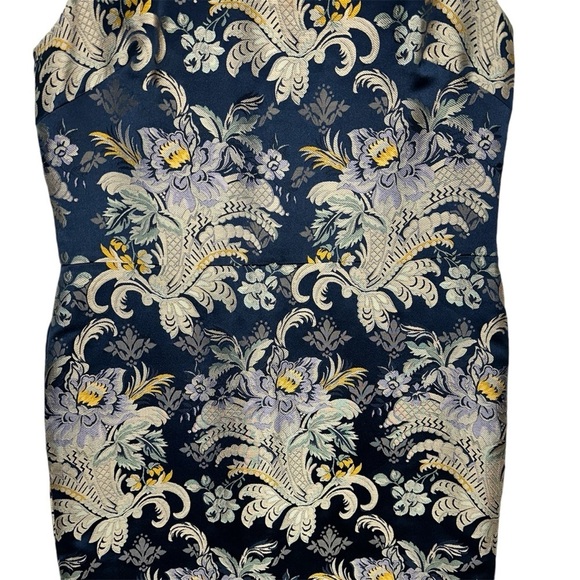 Ralph Lauren 2016 Fall Collection Georgia Baroque Silk Brocade Sheath Dress - Picture 7 of 16